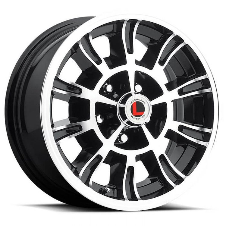 LW66-50754A GT6 Wheel [Size: 15"x7"] Gloss Black/Machined Finish
