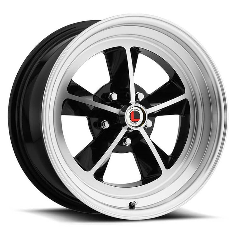 LW69-50754A GT9 Wheel [Size: 15"x7"] Gloss Black/Machined Finish