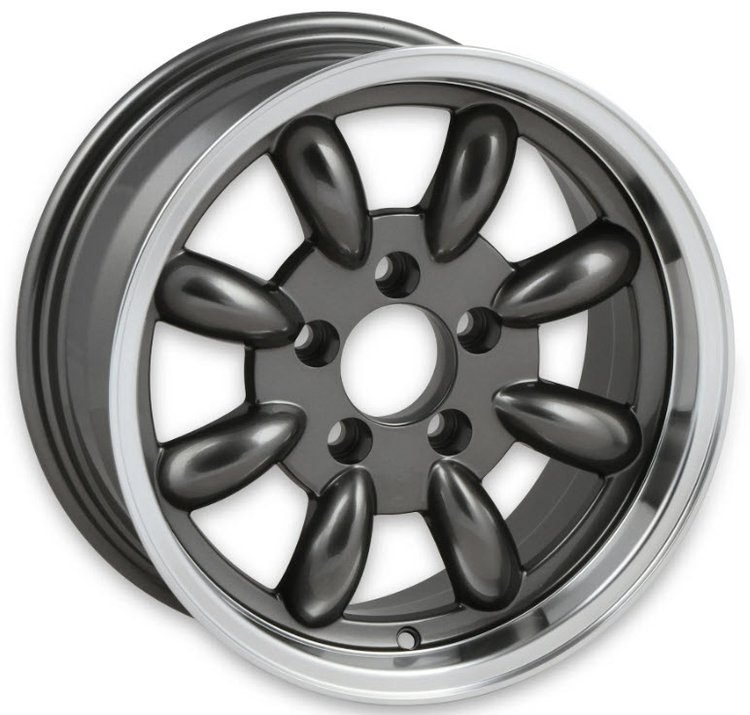 T/A 8-Spoke Wheel [17"x7", 5x4.5" Bolt Pattern, 4.25" Backspacing, Charcoal]