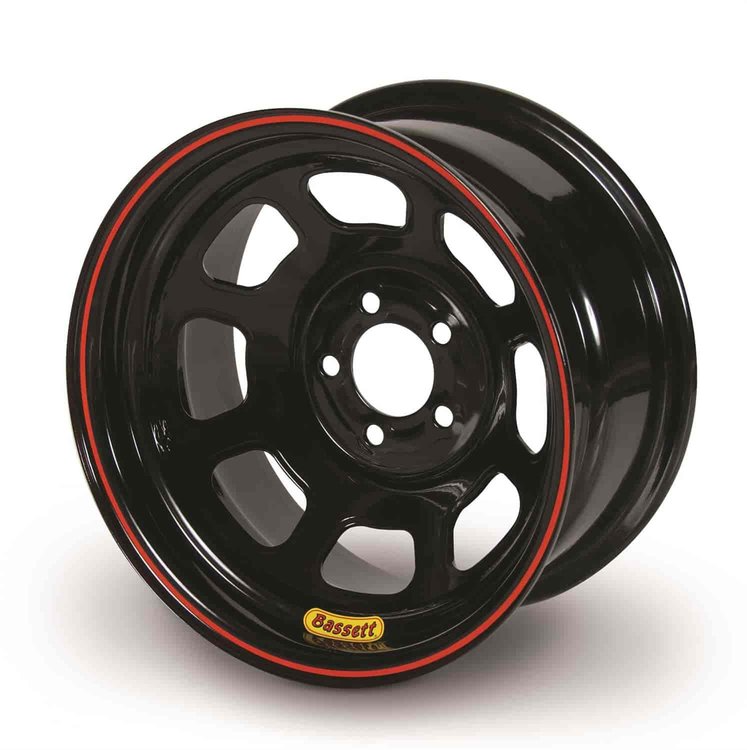 14X7 D-HOLE 4X4.25 3 BLACK SPUN