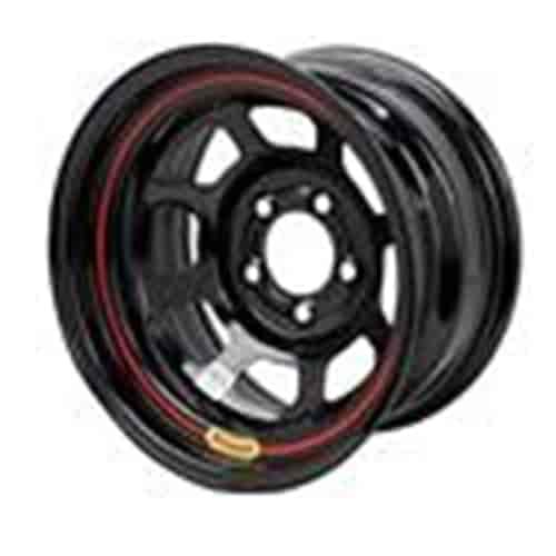 14X7 D-HOLE 4X4.5 3 BLACK SPUN