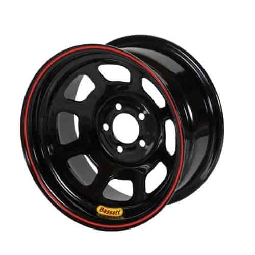 Black Lightweight D-Hole Wheel Size: 15" x 12"