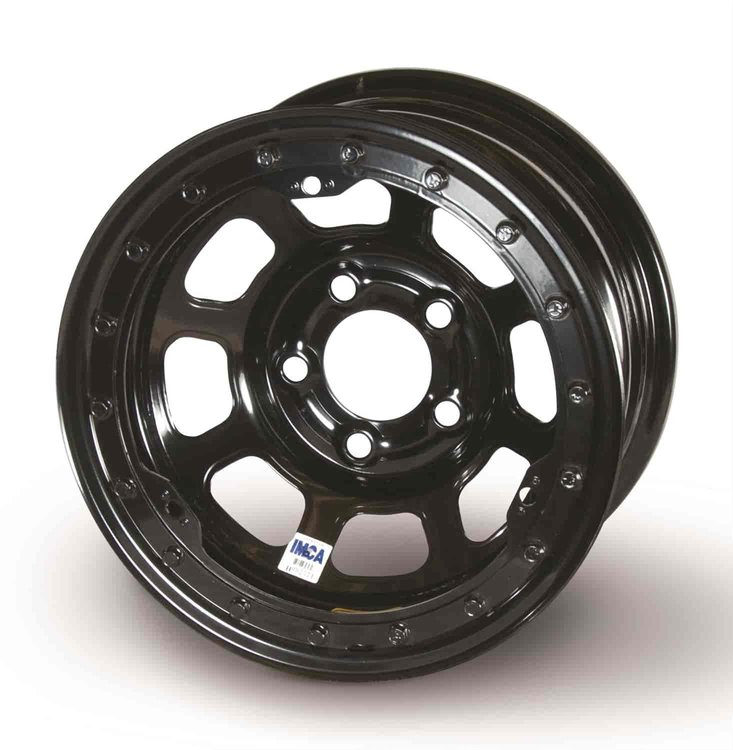 15X8 5-4.75 D-HOLE 22LB IMCA BLACK LOCK