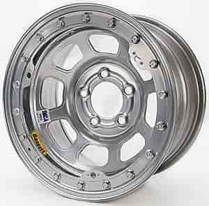 Silver IMCA D-Hole Beadlock Wheel Size: 15" x 8"