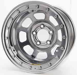 Silver IMCA D-Hole Beadlock Wheel Size: 15" x 8"