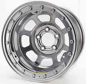 Silver IMCA D-Hole Beadlock Wheel Size: 15" x 8"