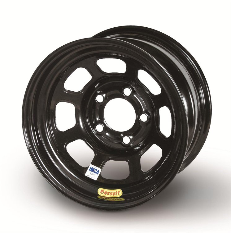 958BC2 Excel IMCA D-Hole Wheel Size: 15" x 8", Black