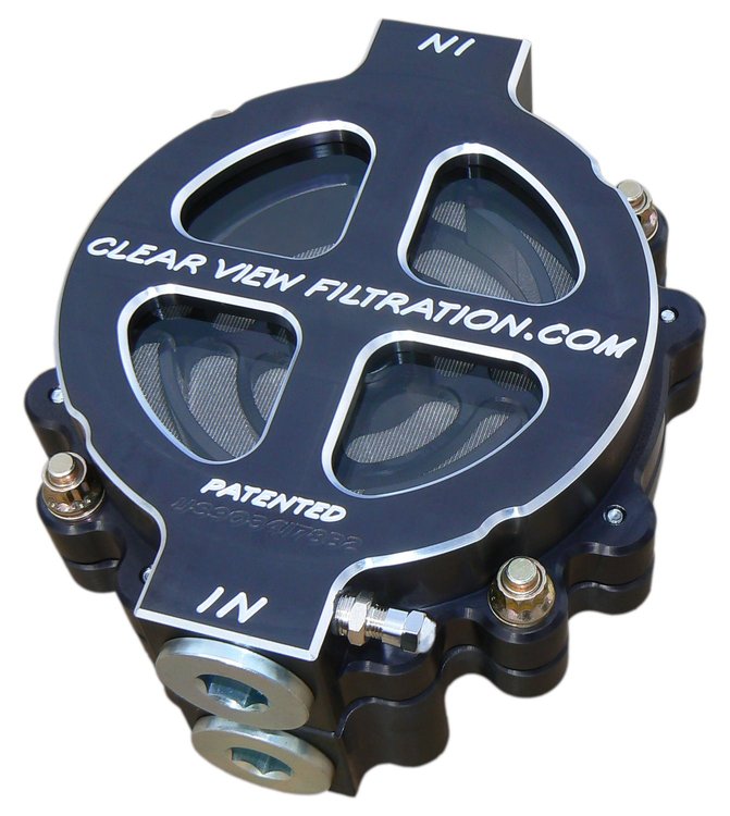 101-115-B 6 in. Dry-Sump Black-Out Filter, #16 Ports, 115 Micron Element, For Dry Sump System Running Up To 70 Weight Oil