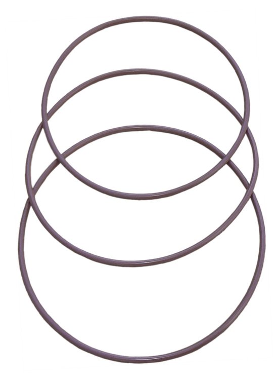120 6 in. Filter Replacement O-Ring Kit, Viton, Chemical Resistant, Fits All 6 in. See-Through Filter Assemblies