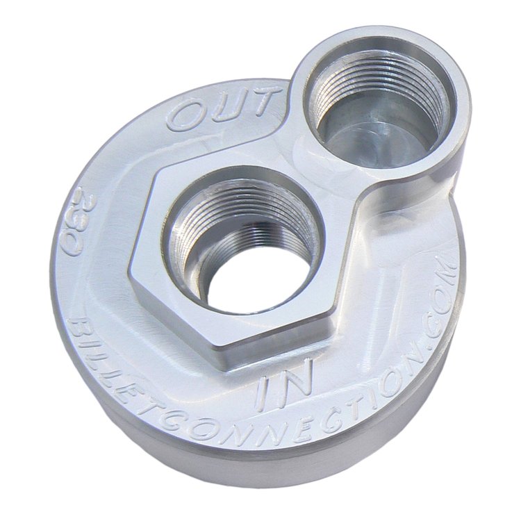 230 Cummins Diesel Block Adapter Kit, #12 Threaded Ports, Replaces 1.0 in.-16 TPI Disposable Filter, w/ Viton O-Ring