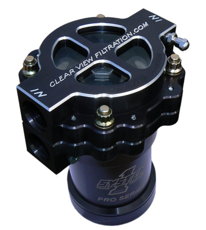 405-115-B 4 in. Screw-On/S1 Black-Out Filter, #12 Ports, 115 Micron Element, Accepts System 1, Up To 50 Weight Oil