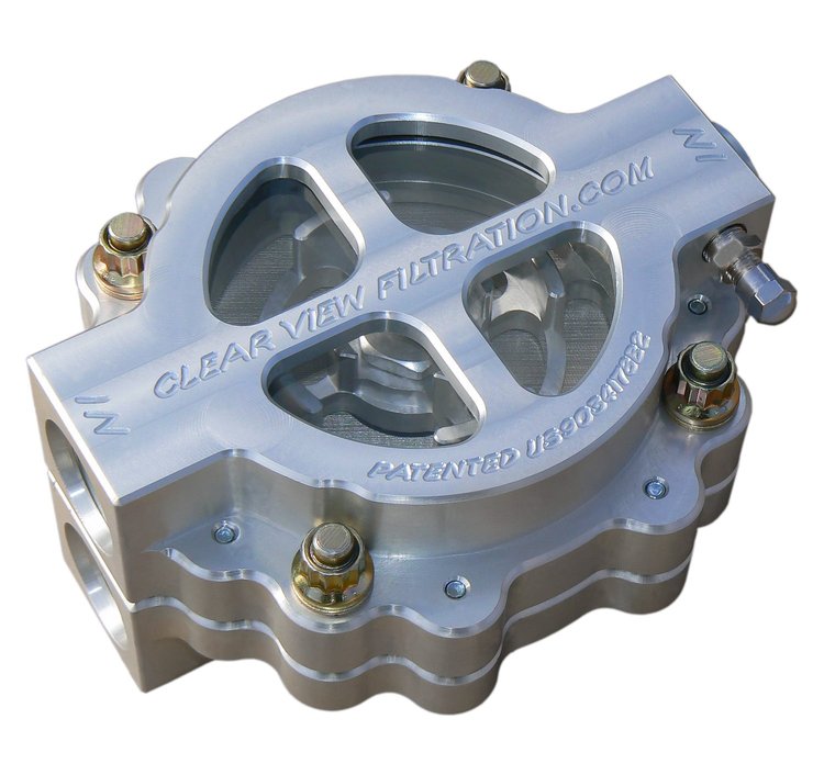 410-115 4 in. Hi-Flow Filter, #12 Ports, 115 Micron Element, For Small/Big Block Engines Running Up To 50 Weight Oil