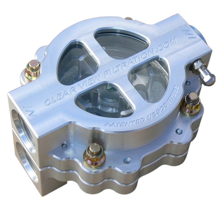 445-115 4 in. Dry-Sump Filter, #16 Ports, 115 Micron Element, For Dry Sump System Running Up To 70 Weight Oil, Bracket Included