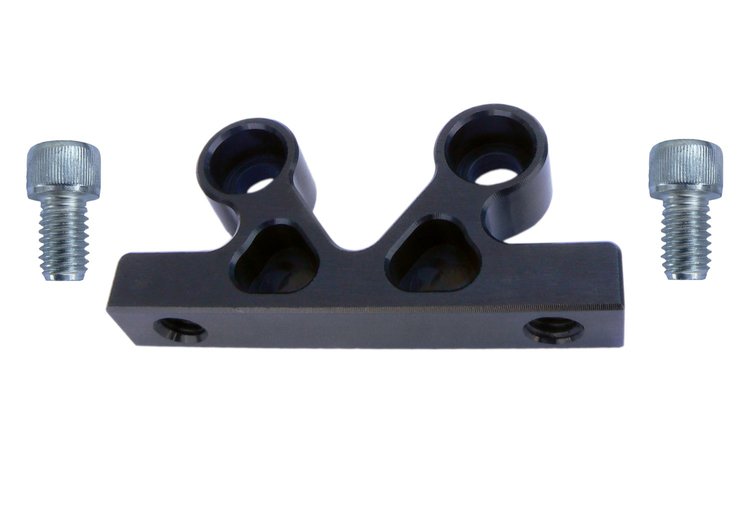 470-B 4 in. Filter Black-Out Straight Mounting Bracket Kit, Mounts To A Flat Surface, Fits All 4 in. See-Through Filters