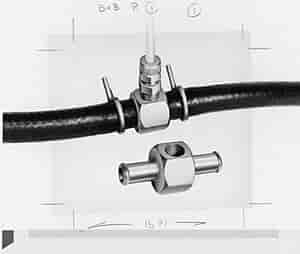 Fuel Pressure Gauge Fitting 3/8" Fuel Line