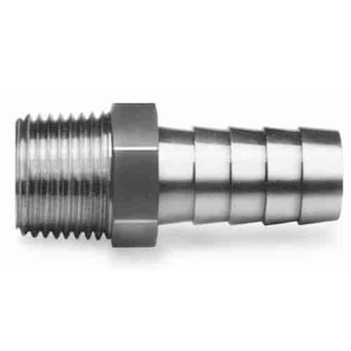 Brass Fuel Hose Fitting 1/2" Nipple, 3/8 NPT male end