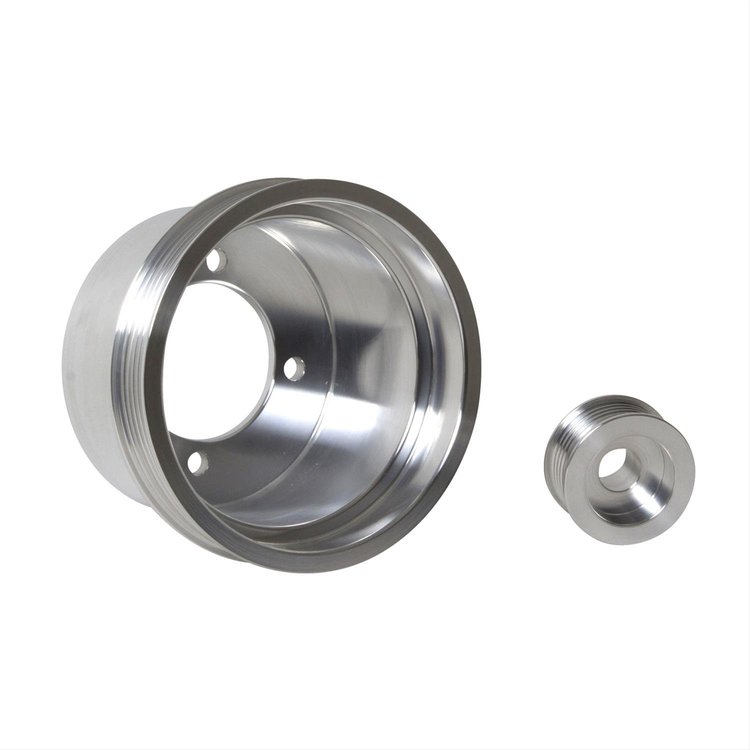 2-Piece Underdrive Pulley Kit 1994-98 Mustang V6 3.8L
