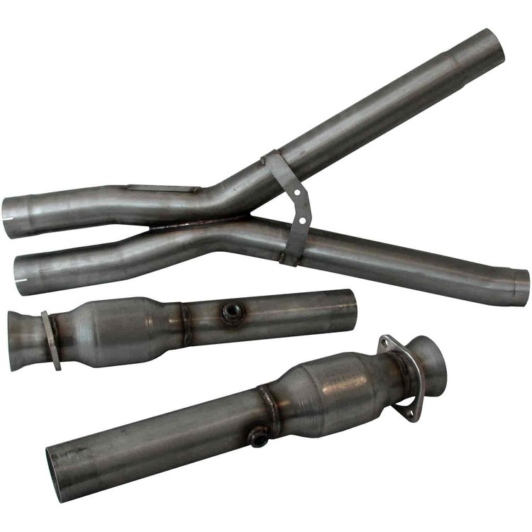 Off-Road X-Pipe with Converters 2005-09 Corvette C6