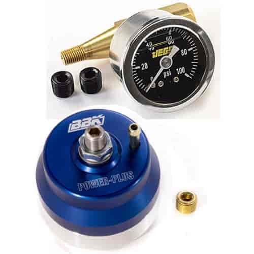 Billet Adjustable Fuel Pressure Regulator & Gauge Kit 1986-93 Mustang 302/351
