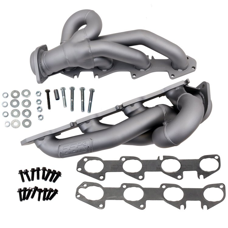 Shorty Unequal-Length Exhaust Headers 2009-2018 Dodge Ram 1500 5.7L Hemi 2/4WD [Titanium Ceramic]