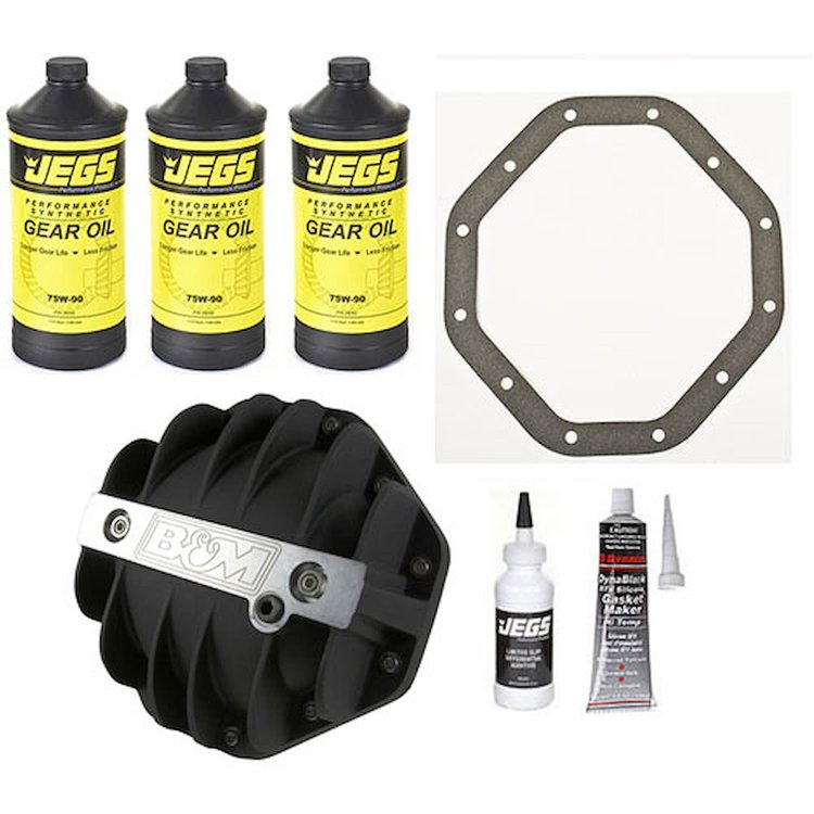 Differential Cover Kit Chrysler 9.25" 12-Bolt Black