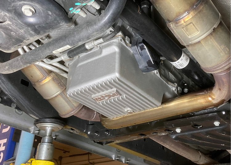 Cast Aluminum Deep Transmission Pan Fits Select Ram 1500, 2500, 3500 Trucks [ZF 845RE, 850RE, 8HP70, 8HP75] Natural