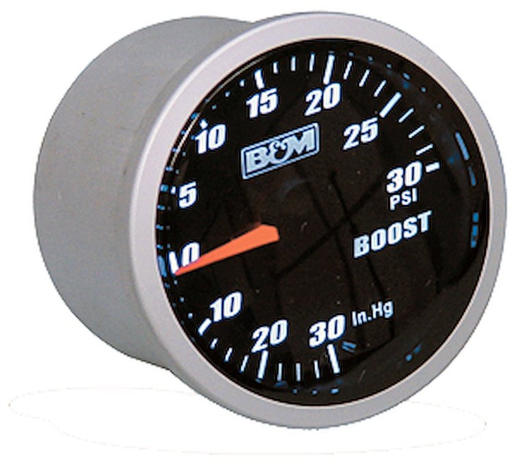 Blackout Vacuum/Boost Gauge Mechanical Gauge