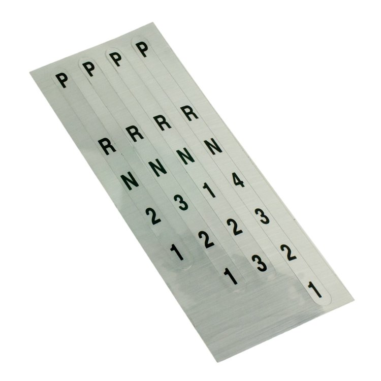 Replacement Indicator Decal With Reverse or Standard Shift Pattern