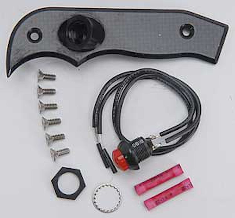 Carbon Fiber Magnum Grip Side Plates w/Button