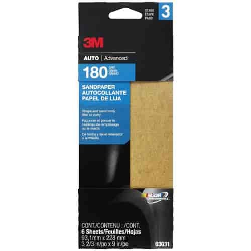 Sandpaper 180 Grit