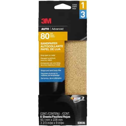 Sandpaper 80 Grit