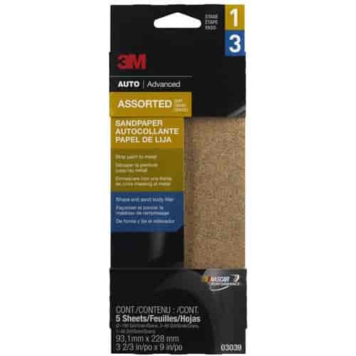 Sandpaper Assorted Grit