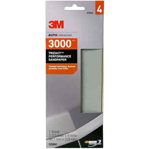 Trizact Performance Sandpaper 3000 Grit