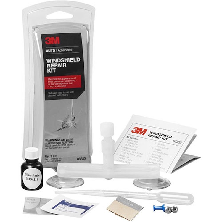 Windshield Repair Kit Minimizes Appearances Of Less Than 1" Damage