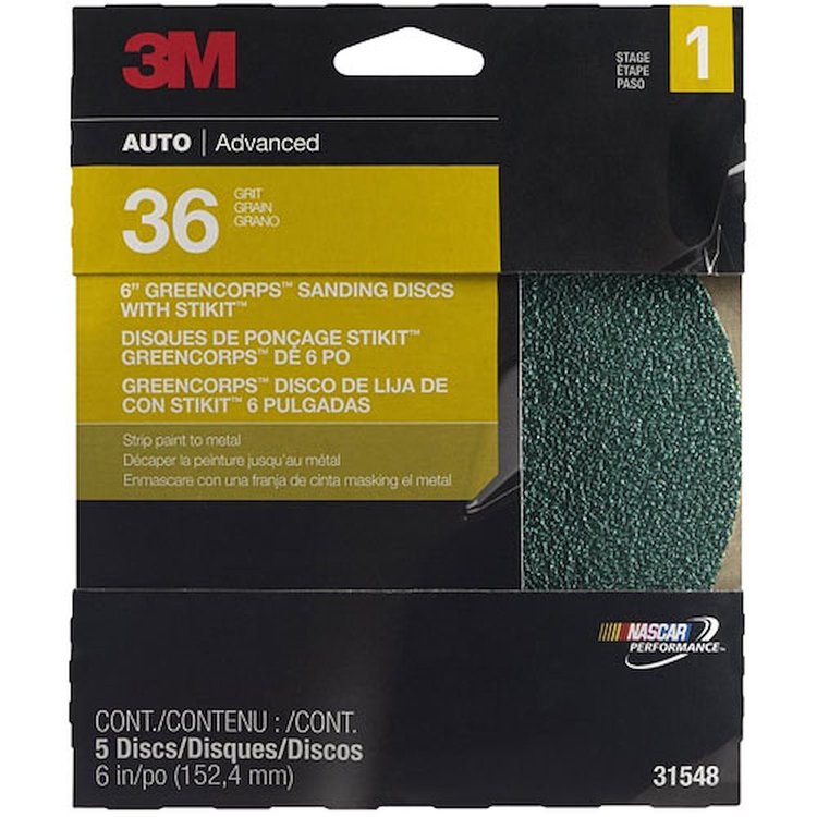 Stikit GreenCorps Sanding Discs 36 Grit