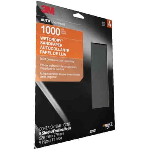 Wet Or Dry Automotive Sandpaper 1000 Grit
