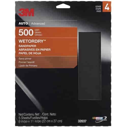 Wet Or Dry Automotive Sandpaper 500 Grit
