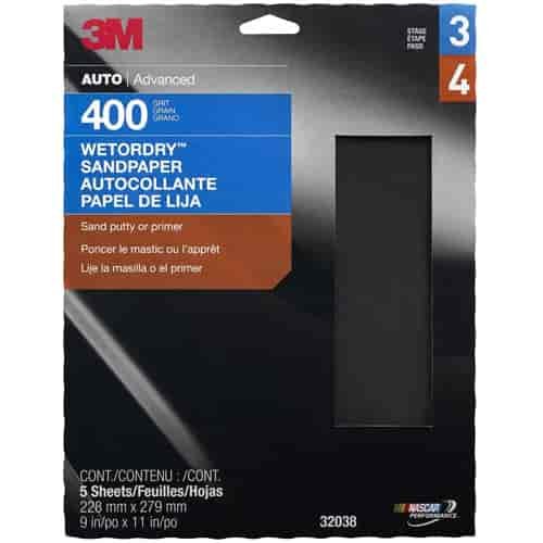 Wet Or Dry Automotive Sandpaper 400 Grit