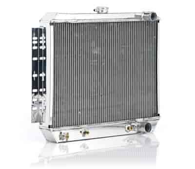 Polished Downflow Radiator for GM w/Auto Trans 64-67