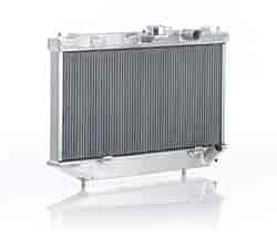 Natural Finish Radiator for Honda w/Std Trans