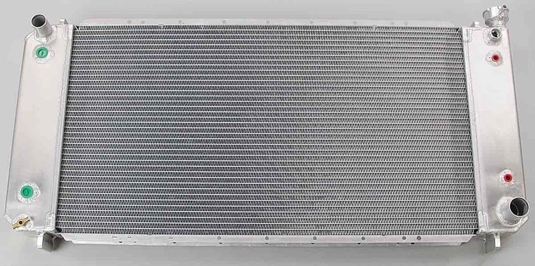 Natural Finish Radiator for GM w/Dual Coolers