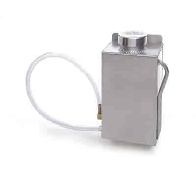 Aluminum Recovery Tank with Filler Neck & Cap Passenger Side Inlet