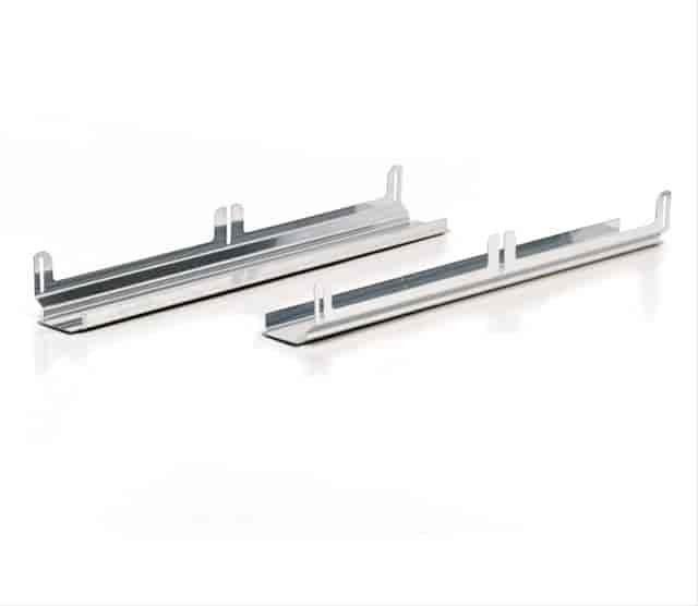 Stainless Steel Fan Mounting Brackets Upper & Lower Mounting Brackets for Shrouded Dual 11" Fan on 19" Tall Crossflow Radiator
