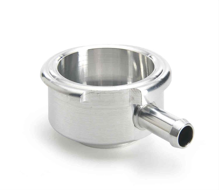 Weld-On Filler Neck with Overflow Fitting Billet Aluminum