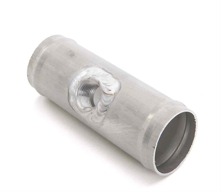 Universal Radiator Tube Straight w/ 3/8" NPT Bung