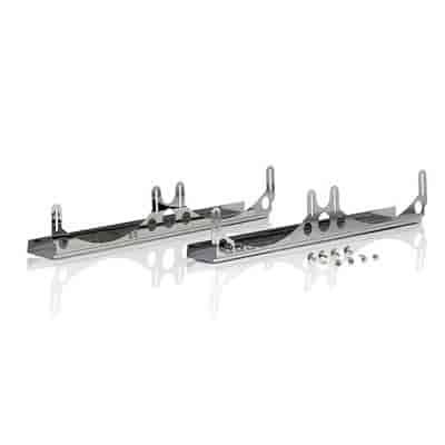 Stainless Steel Fan Mounting Brackets For Dual 13" Fan Installation on 19" Tall Crossflow Radiator