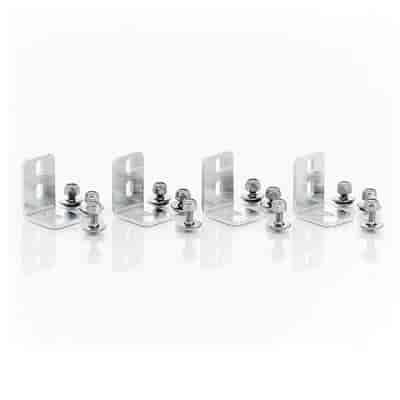 Aluminum Universal Fan Shroud Mounting Brackets Natural Finish
