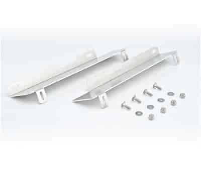 Aluminum Fan Shroud Side Brackets For factory fan shroud installation on 1972-74 Mopar A-body downflow radiators