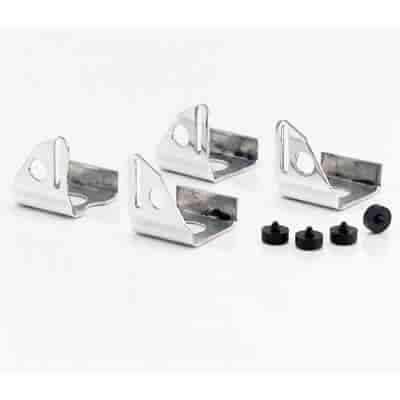 Aluminum Fan Mounting Brackets Upper & Lower Mounting Brackets for 16" Fan Installation on 1961-72 Corvette Pin Mount Radiator