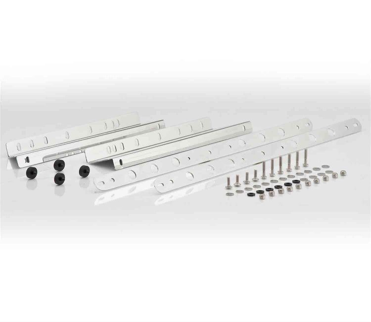 Aluminum Vertical-style Fan Mounting Brackets For Shrouded Dual 11" Fan Installation on 1959-64 Chevrolet Downflow Radiator